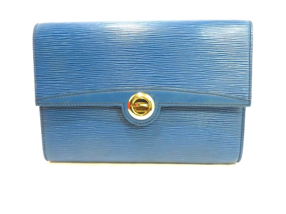 LOUIS VUITTON Bag Shoulder Pochette Arche Epi Toledo Blue